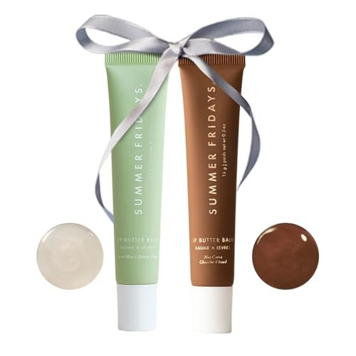 Summer Fridays Lip Butter Balm Duo - Hot Cocoa (.5 oz) & Sweet Mint (.5 oz) - Vegan Lip Care for Moisture, Shine, and Conditioning Hydration | Amazon (US)