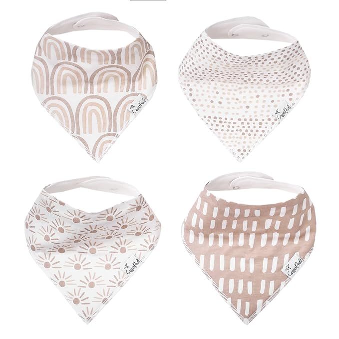 Copper Pearl Baby Bandana Drool Bibs for Drooling and Teething 4 Pack Gift Set Bliss | Amazon (US)