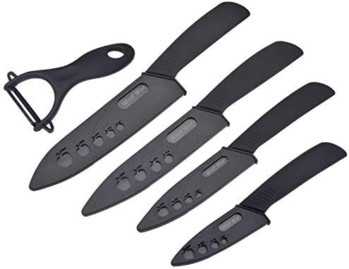 Amazon.com: Kitchen Ceramic Knife Set Professional Knife With Sheaths, Super Sharp Rust Proof Sta... | Amazon (US)