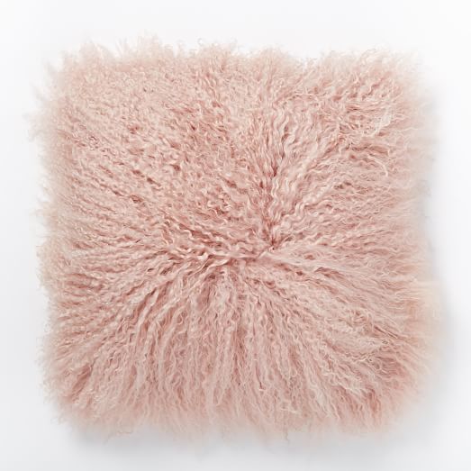 Mongolian Lamb Pillow Cover - Rosette (16") | West Elm (US)