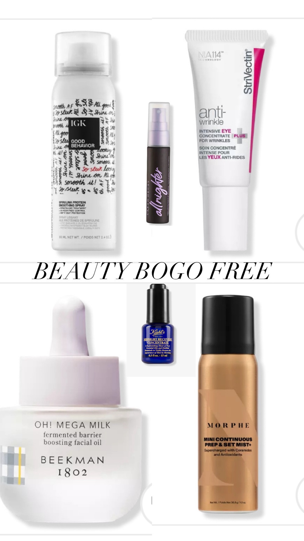 Beauty bogo
Beauty sale
Skincare
Hair care


#LTKSpringSale #LTKfindsunder100 #LTKGiftGuide