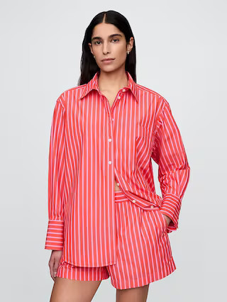 Organic Cotton Poplin Big Shirt | Gap (CA)