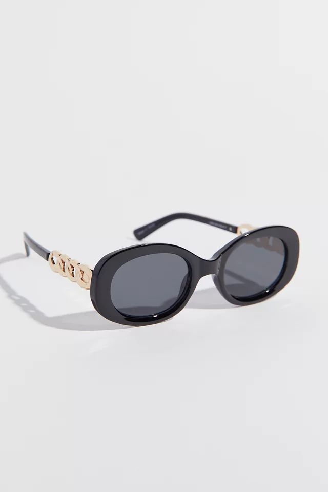 Jasmin Chained Oval Sunglasses | Urban Outfitters (US and RoW)