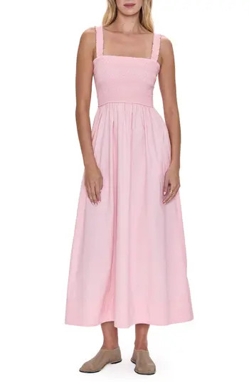 Pistola Genevieve Stretch Cotton Maxi Sundress in Pink Salt at Nordstrom Rack, Size Medium | Nordstrom Rack