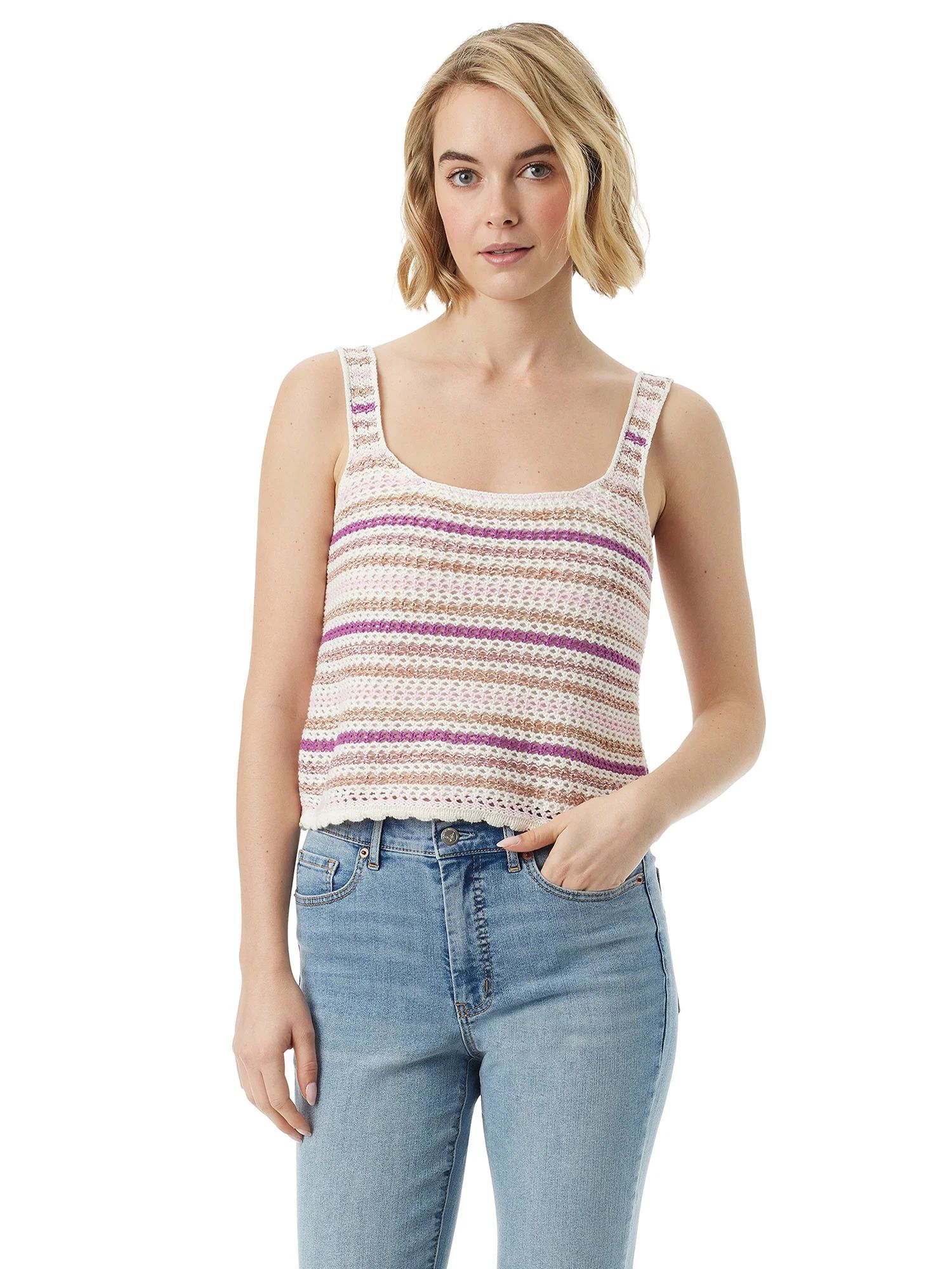 Jessica Simpson Women's and Women's Plus Crochet Tank Top | Walmart (US)