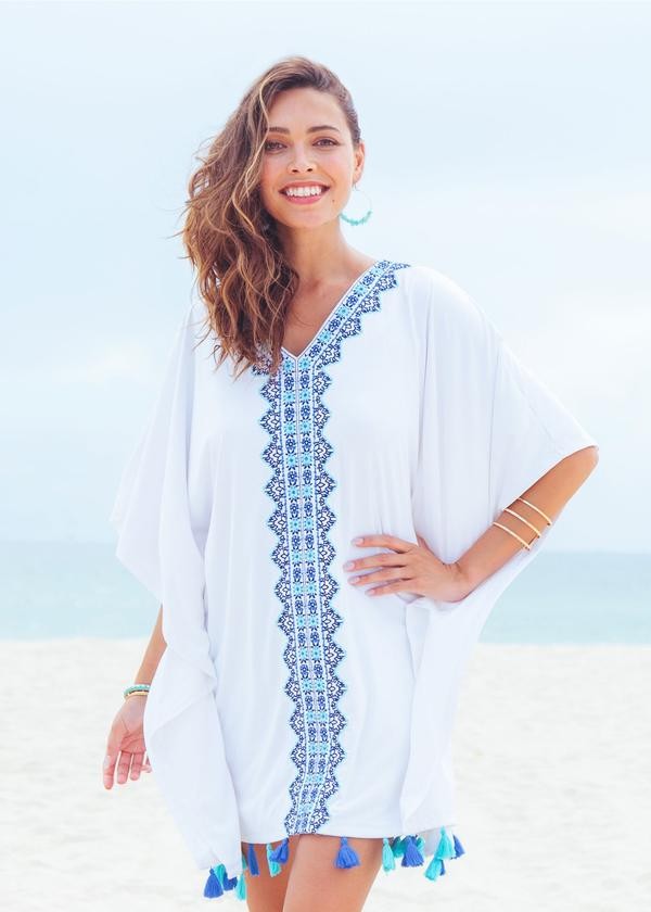 White Embroidered Cover Up | Cabana Life