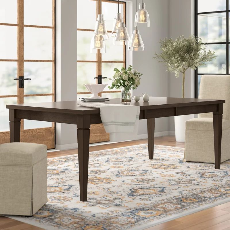 Kenzie Extendable Acacia Solid Wood Dining Table | Wayfair North America