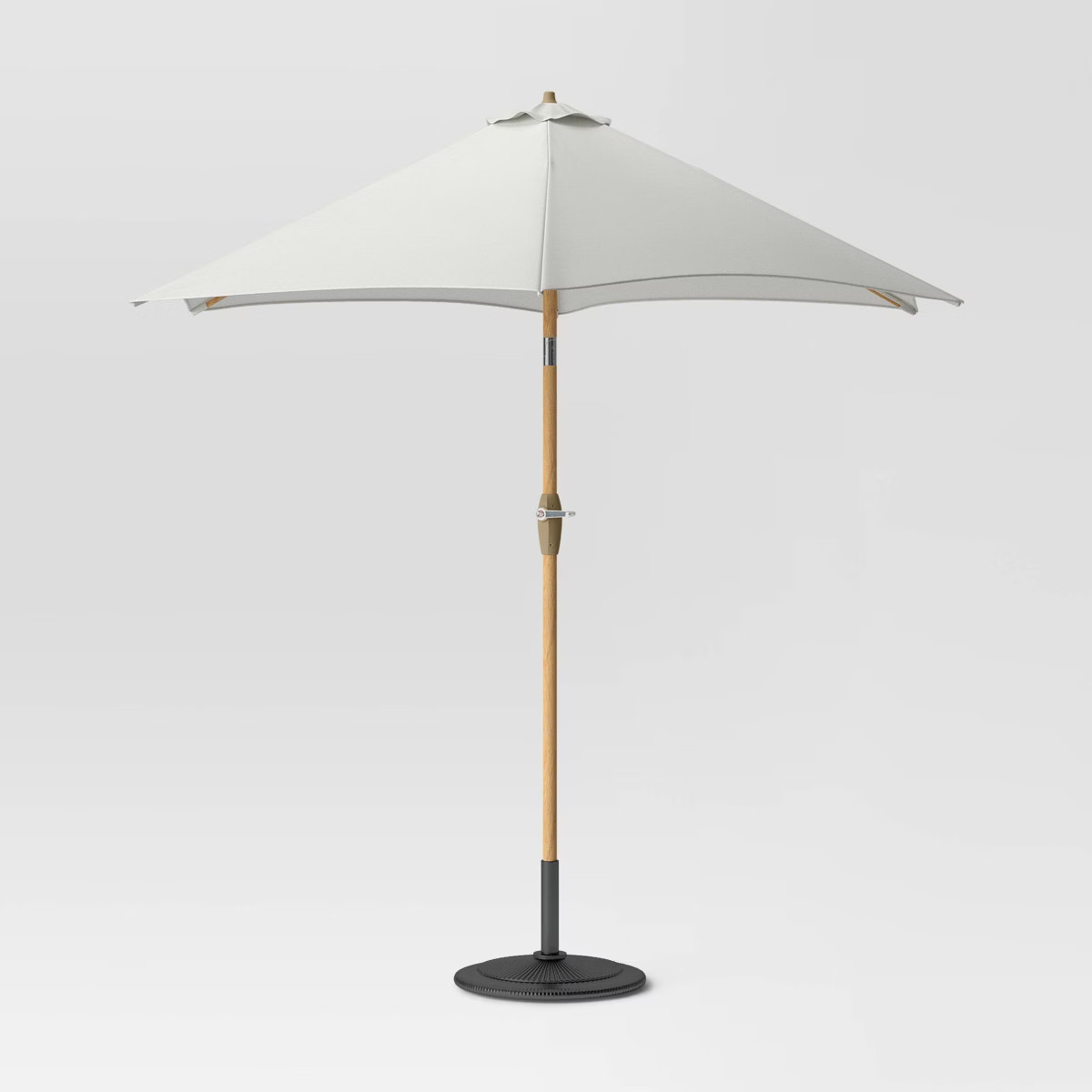 9' Round Outdoor Patio Market Umbrella with Faux Wood Pole - Threshold™ | Target