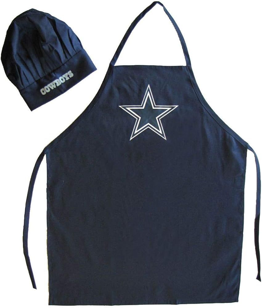 PSG unisex-adult Apron and Chef Hat Set NFL One Size, Dallas Cowboys Navy | Amazon (US)