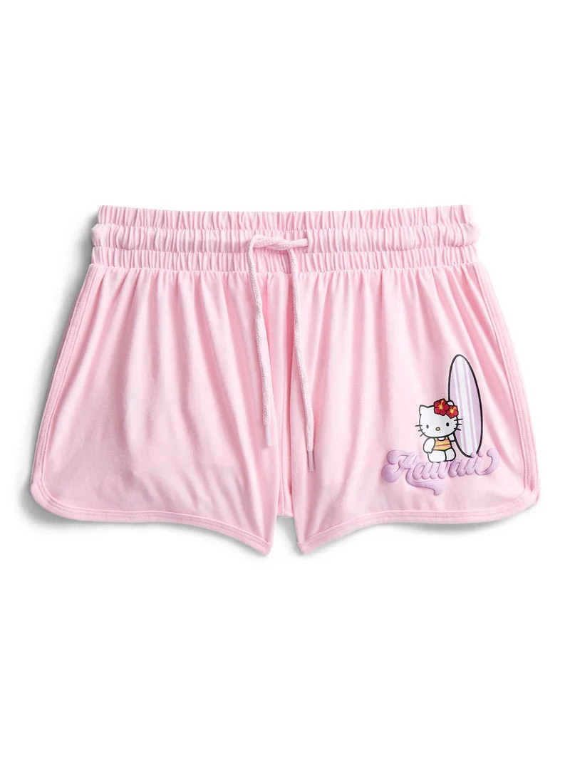 Hello Kitty Women's Pink Hawaii Shorts, Sizes XXS-XXL | Walmart (US)