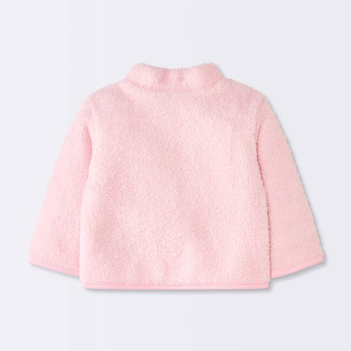 Baby Girls' Heart Fuzzy Jacket - Cloud Island™ Pink | Target