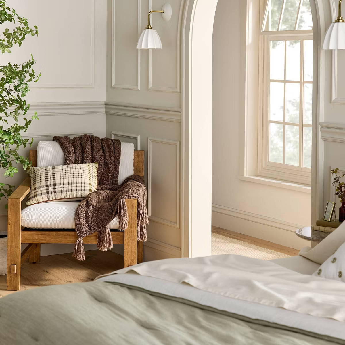 14"x20" Plaid Lumbar Toss Pillow Green - Hearth & Hand™ with Magnolia | Target