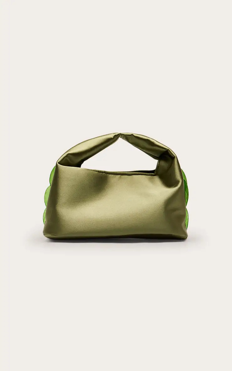 Olive Shell Trim Handbag | PrettyLittleThing USA | PrettyLittleThing US