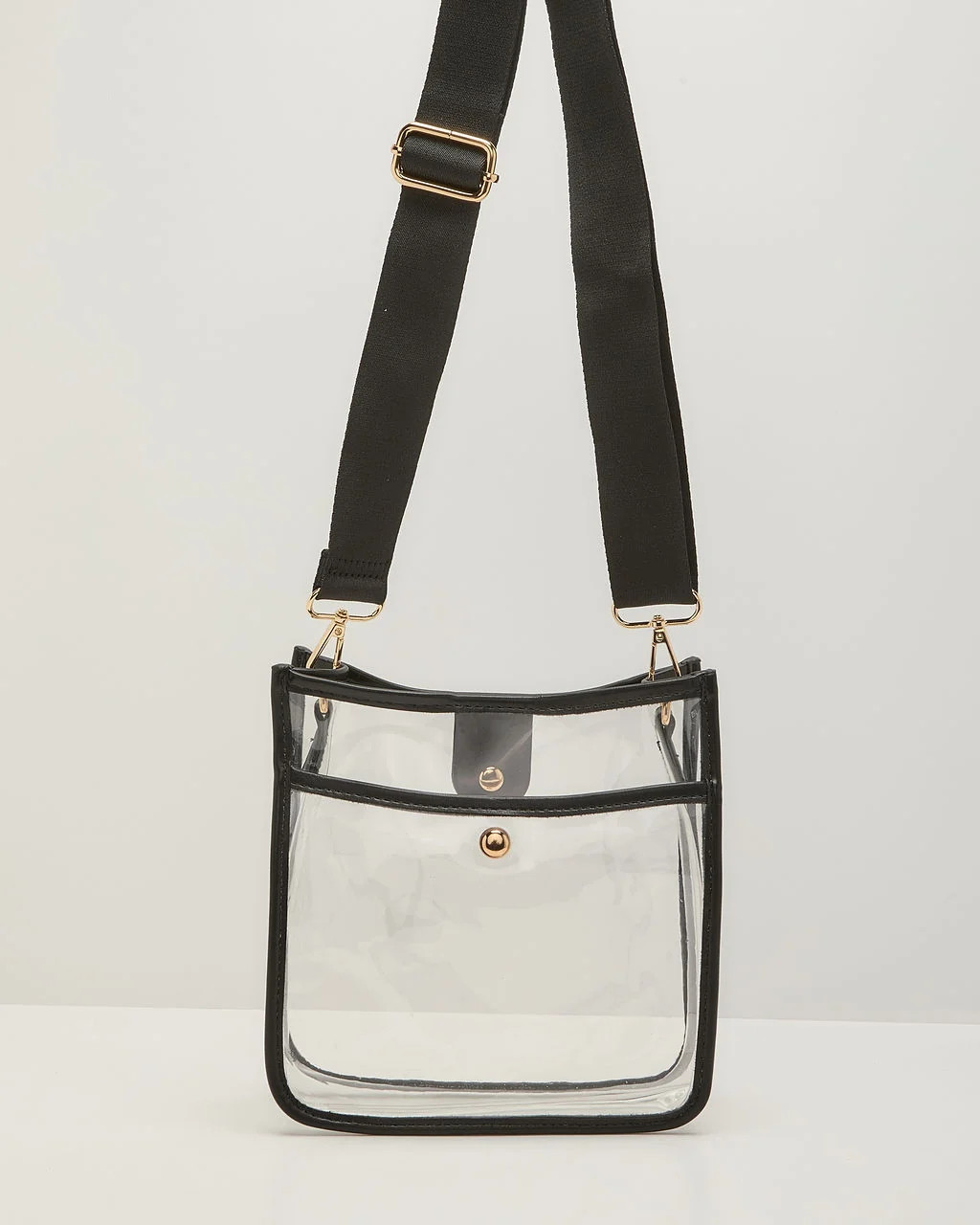 Bag Check Clear PVC Crossbody Bag Nude / O/S | VICI