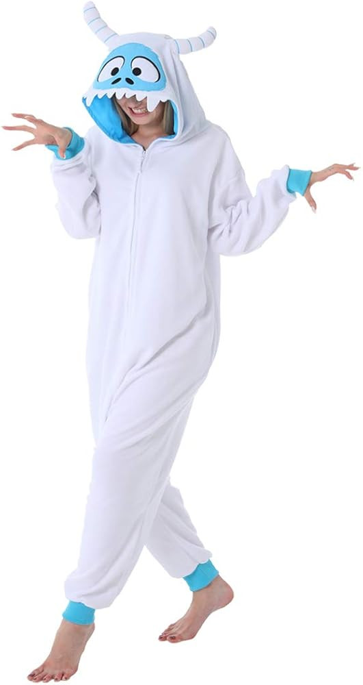 dressfan Animal Snow Monster Onesie Monster Costume Monster Pajamas Cosplay Costume | Amazon (US)