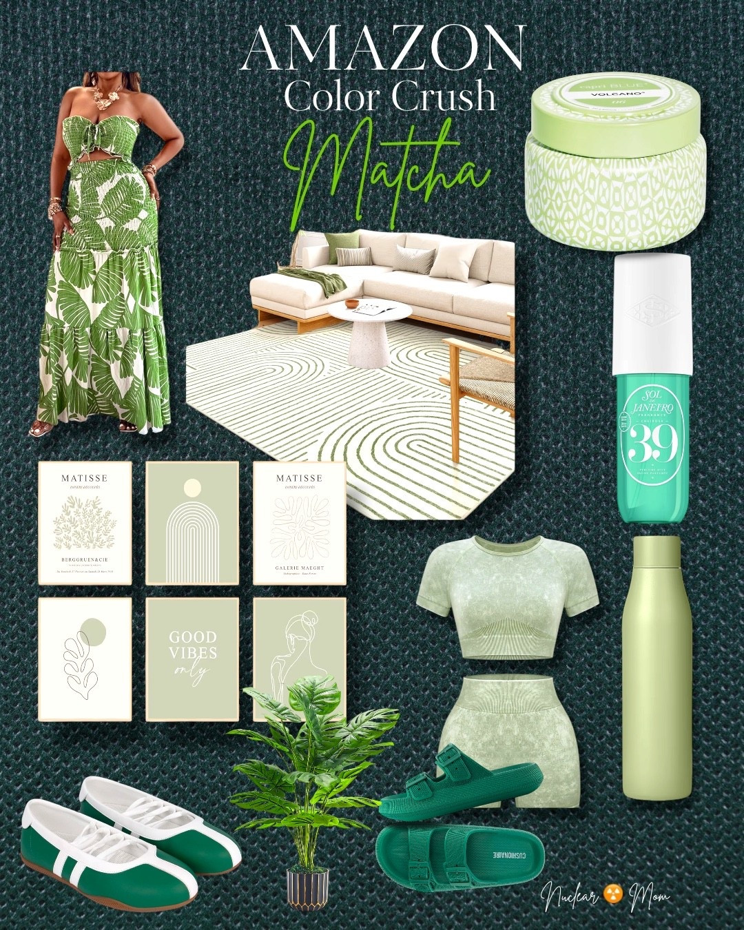 Matcha mood 💚

Soft green Amazon finds for your wardrobe + home—because a calm, put-together vibe just hits different 😌 
From the lounge set to the decor… yeah I’m obsessing. #AmazonFinds
#AmazonStyle
#AmazonHome

#LTKOver40 #LTKTravel #LTKHome