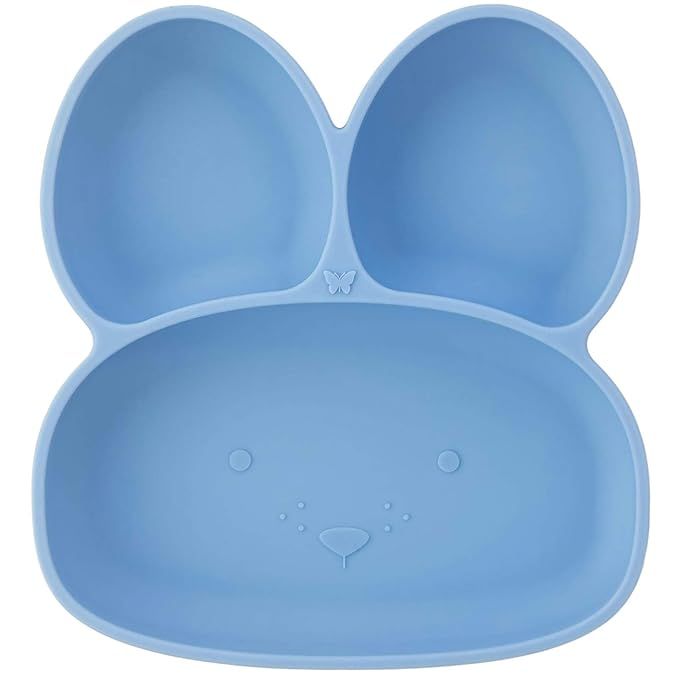 Elk and Friends Bunny Silicone Suction Plate for Babies & Toddlers | Stainless Steel Spoon | Divi... | Amazon (US)