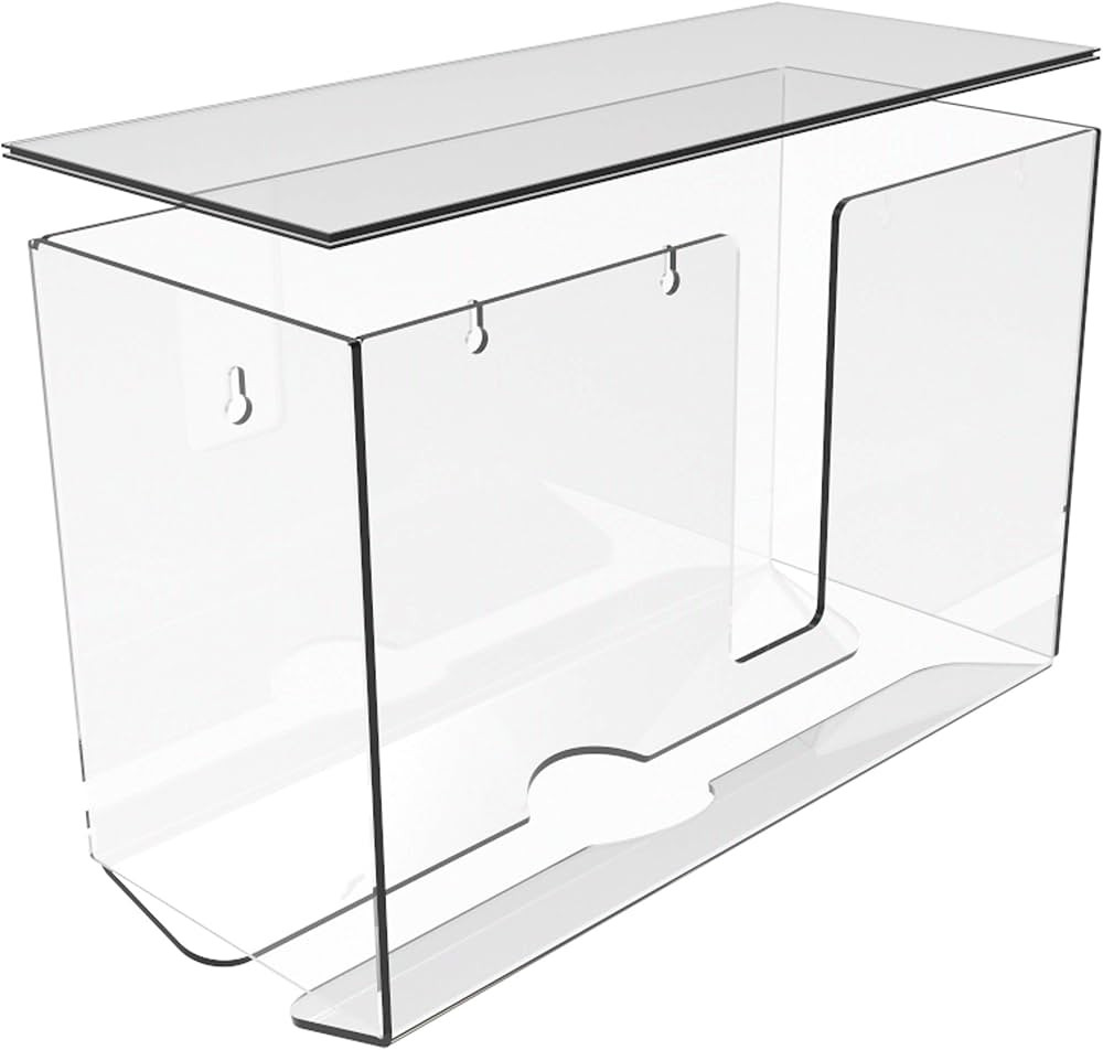 Cq acrylic Wall Mount Paper Towel Dispenser with Lid,Clear Folded Paper Towel Holder for Bathroom... | Amazon (US)