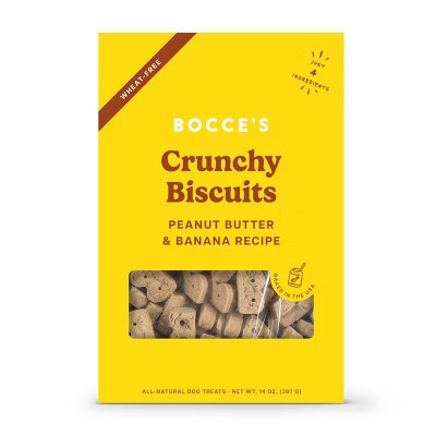 Bocce's Bakery Peanut Butter and Banana Basic Wheat Free Dog Treats - 14oz | Target