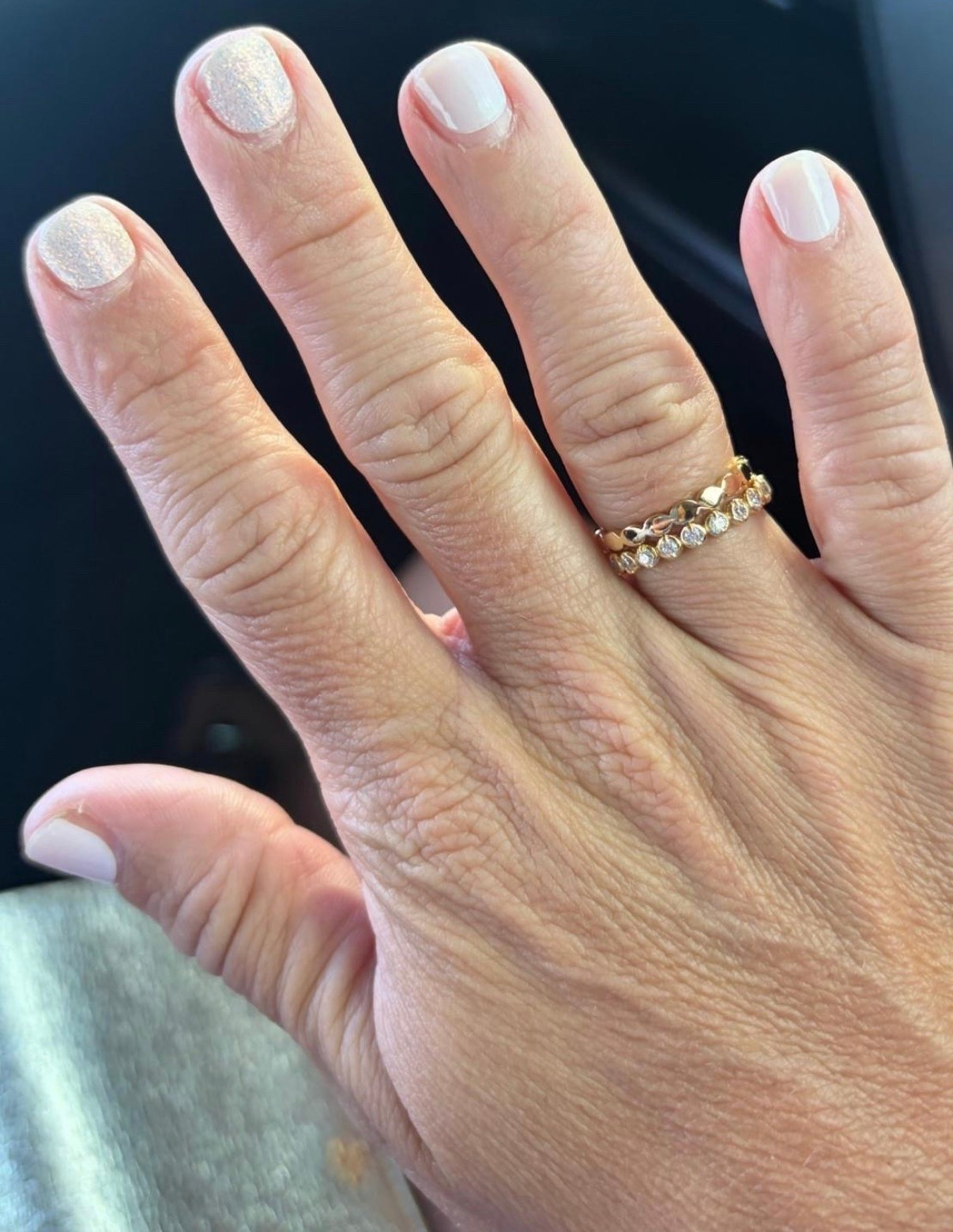 Gift idea - The beginnings of a new ring stack - these pieces are on sale! Also, sharing my fave kind of nails that you can do at home in under 15 minutes. 


#giftforher #ringstack #giftideas @Etsy  #nails #athomemani @Target #gelnails #LTKSaleAlert #under25 #under10 #budgetfriendly #salefinds
#LTKU #LTKOver40 #LTKBeauty
