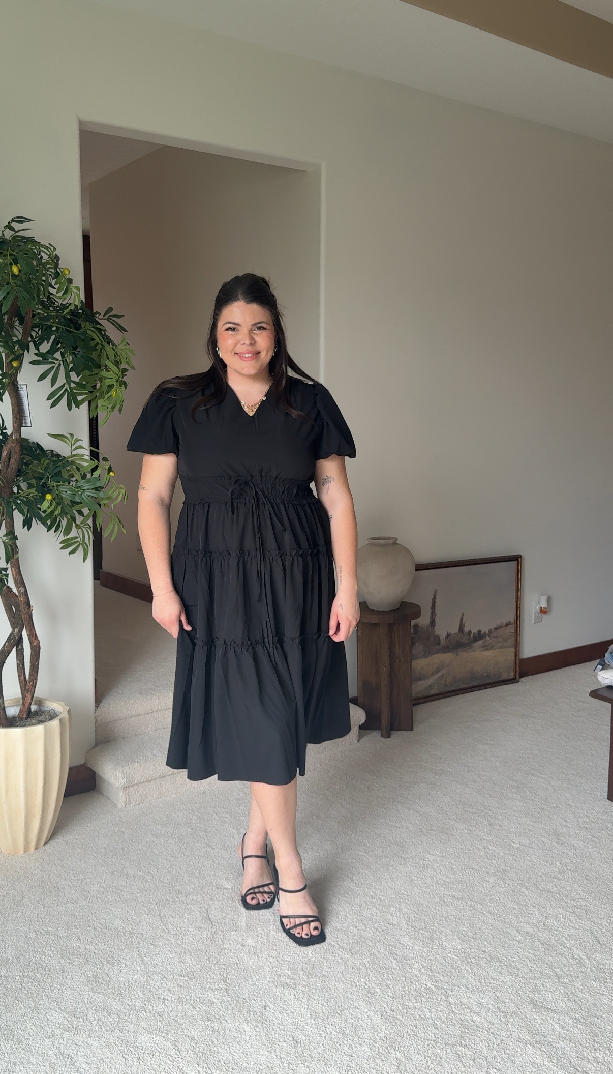 Black dresses that are thick tummy approved - size 14 + xl wearing xl 

I know my girls love a black dress or jumpsuit, these are pieces I keep on hand for special events like galas, Wedding Guest Outfits, Date Night, and I know it’s morbid, but it’s also real life- what to wear to a funeral (I get more requests for this than you’d think)! All of these are great last minute choices because they’ll get to you in a day or 2. 

#midsize wedding guest dress, bump friendly, black dresses, jumpsuits, #size14 #workstyle  teacher dress

#LTKFindsUnder50 #LTKWedding #LTKBump