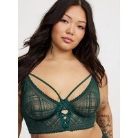 Dark Debutante Lace-Up Underwire Bra | Torrid (US & Canada)