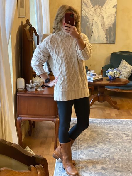 Got to love a chunky cosy knit this time of year
.
Jumper @vanessabruno
Leggings @spanx pr gift 
Boots @amazon pr gift 
.
#mymidlifefashion #style #fashion #winterstyle #whatimwearing #everydaystyle #outfitideas #outfitpost #ootd 

#LTKeurope #LTKSeasonal #LTKstyletip