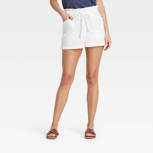Women's Mid-Rise Tie Waist Utility Shorts - Universal Thread™ | Target