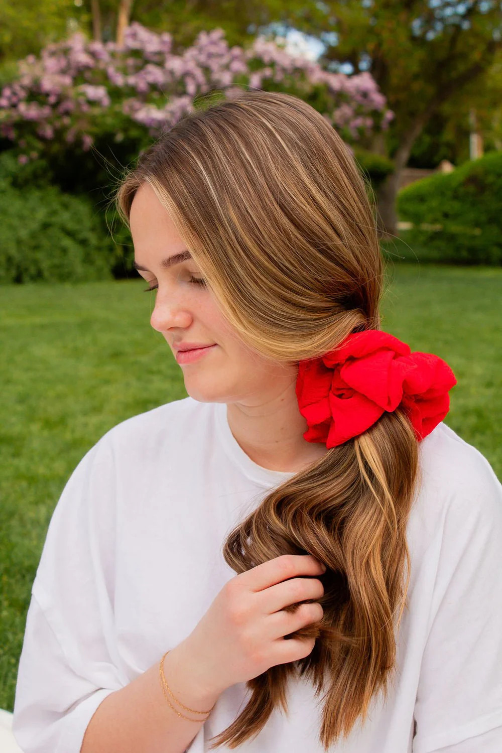 Candy Apple Jumbo Scrunchie | Shop Andi