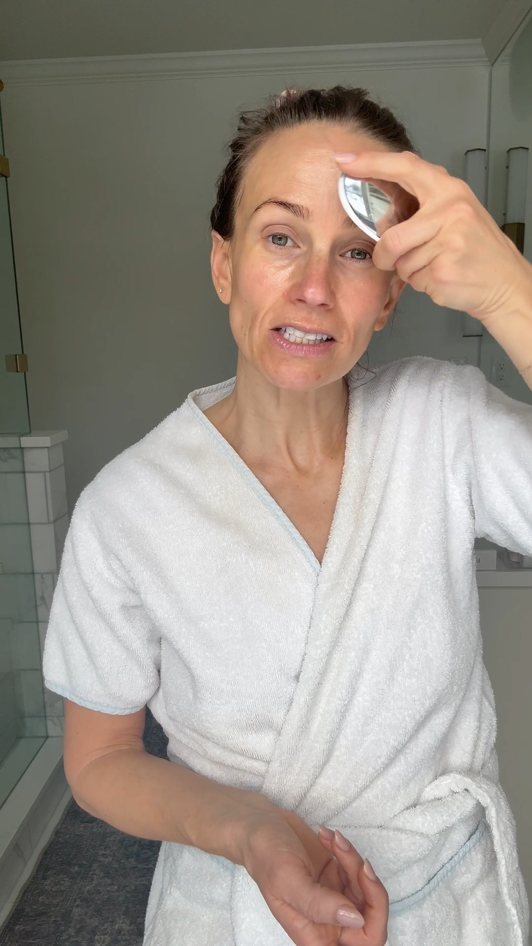 Honest review of dime beauty dewy mask 

Using the Ziip microcurrent 
Size XS in the robe 

#LTKselfcare #LTKOver40 #LTKBeauty