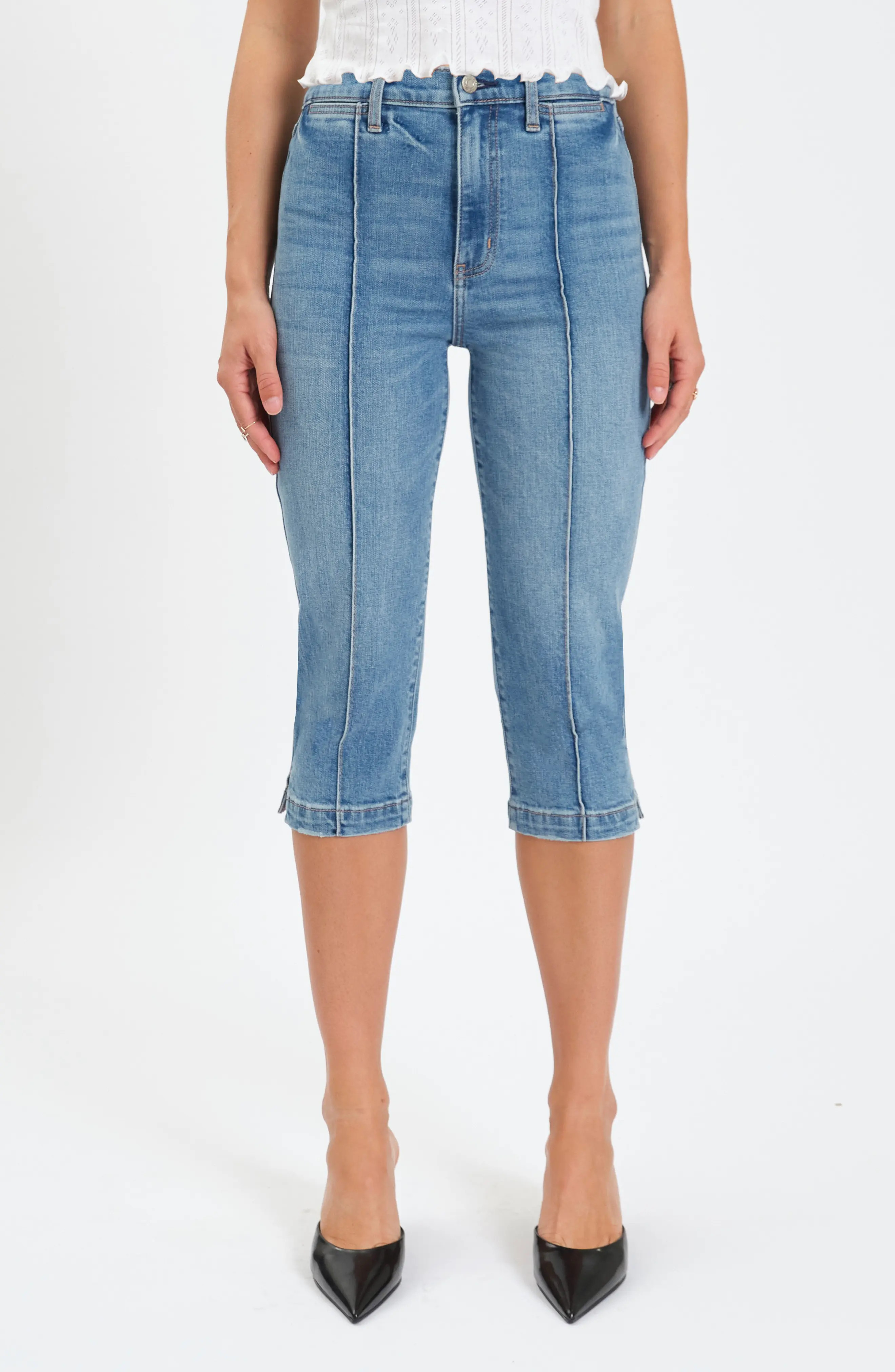 Midtown High Waist Capri Jeans (Women) | Nordstrom | Nordstrom