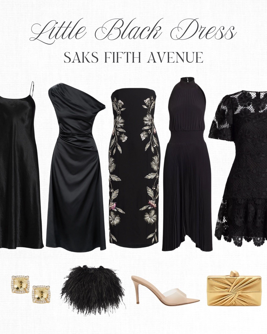 Everyone needs the perfect little black dress in their closet! These are some of my all time favorites from @saks! 🫶🏻

#saks #sakspartner