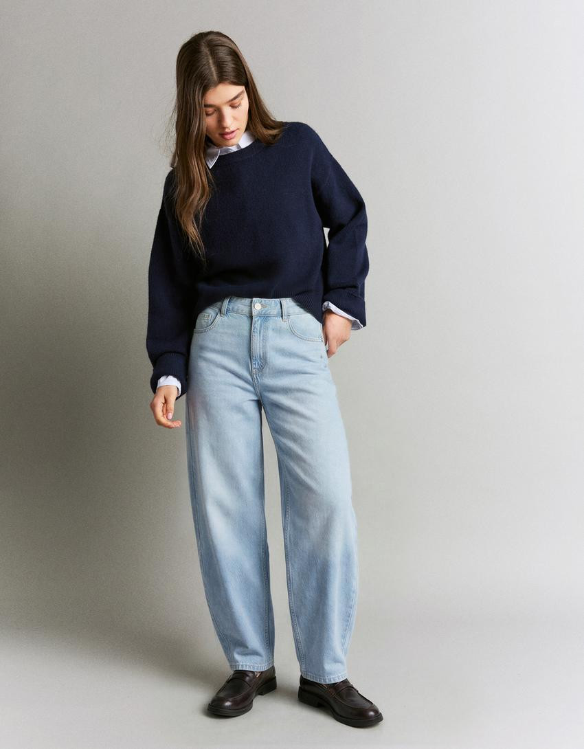 Baggy Barrel Jeans - Hosen - Damen | Bershka DE