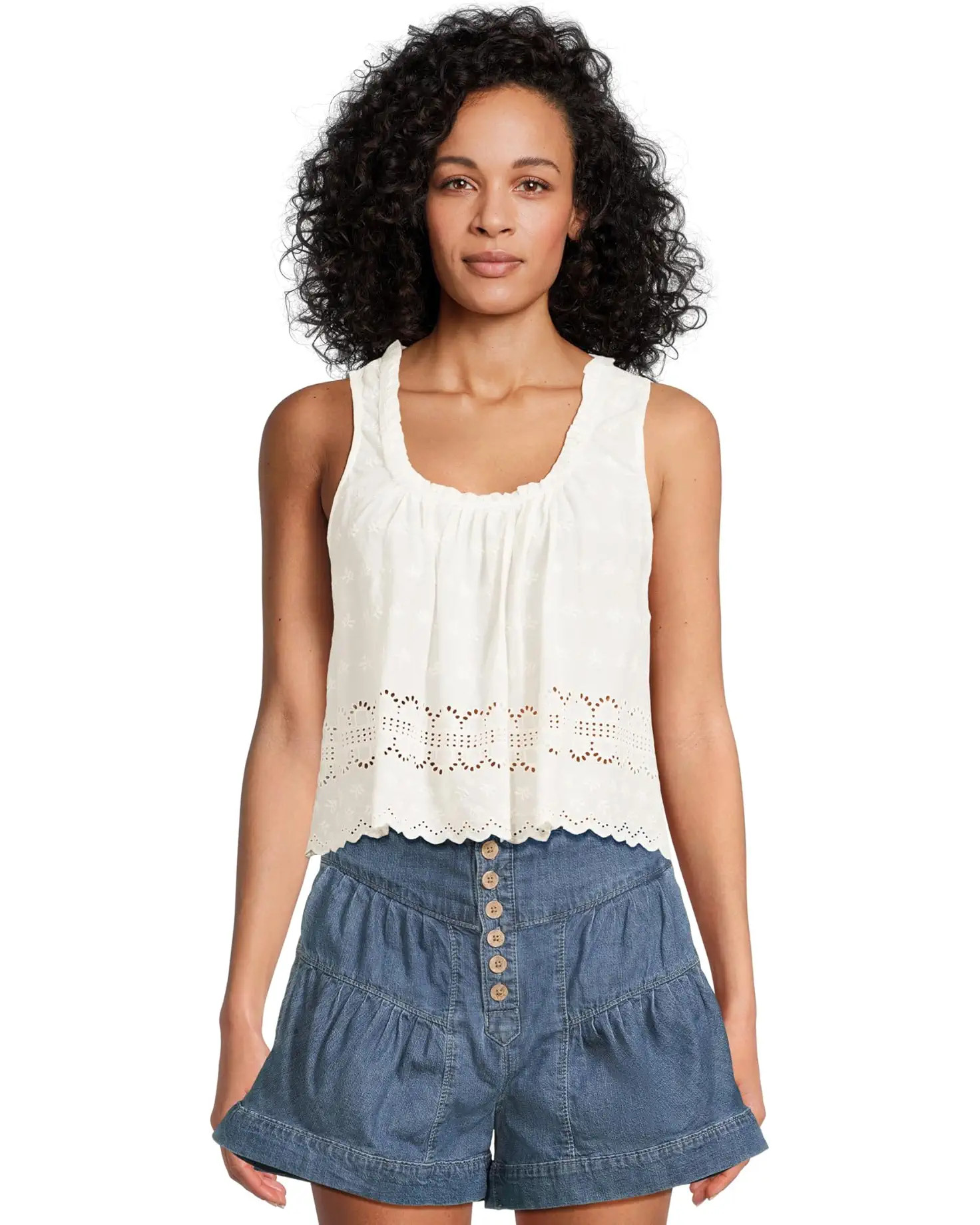 Marina Eyelet Tank | Zappos