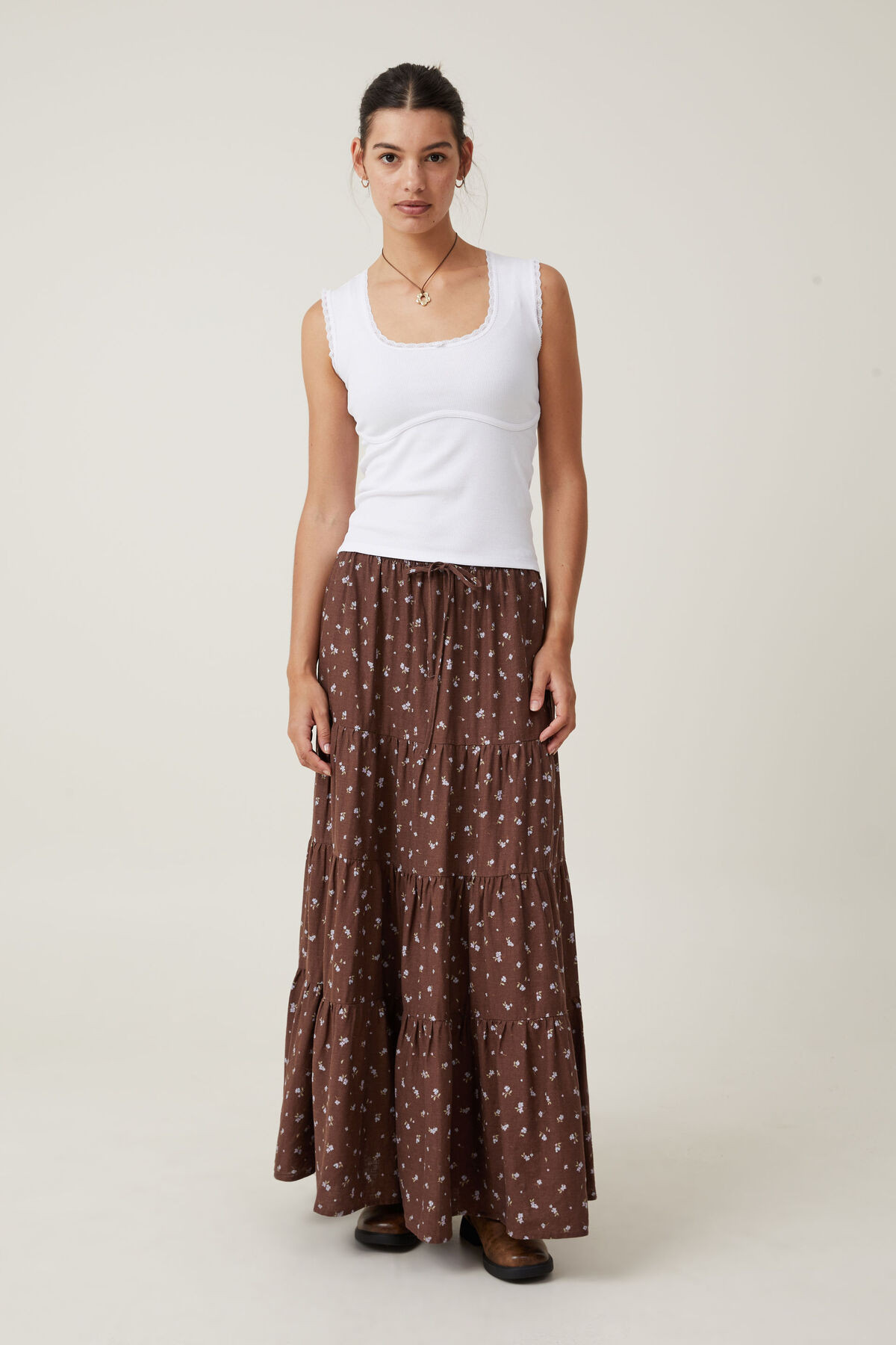 Haven Tiered Maxi Skirt | Cotton On (UK)
