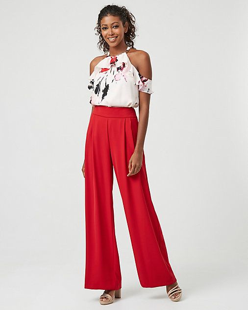 Twill Wide Leg Pant
		STYLE: 378659 | Le Chateau Stores Inc.
