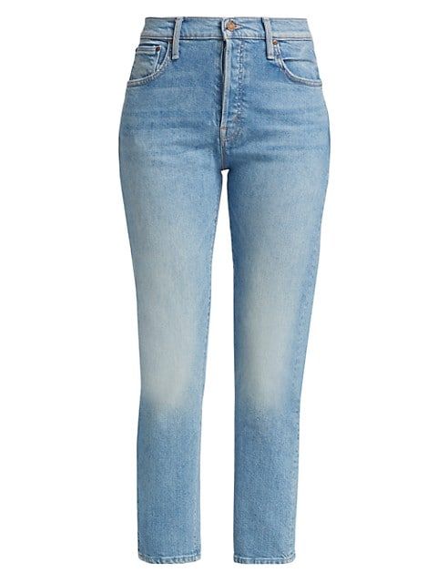 The Scrapper Ankle Mid-Rise Stretch Crop Straight-Leg Jeans | Saks Fifth Avenue