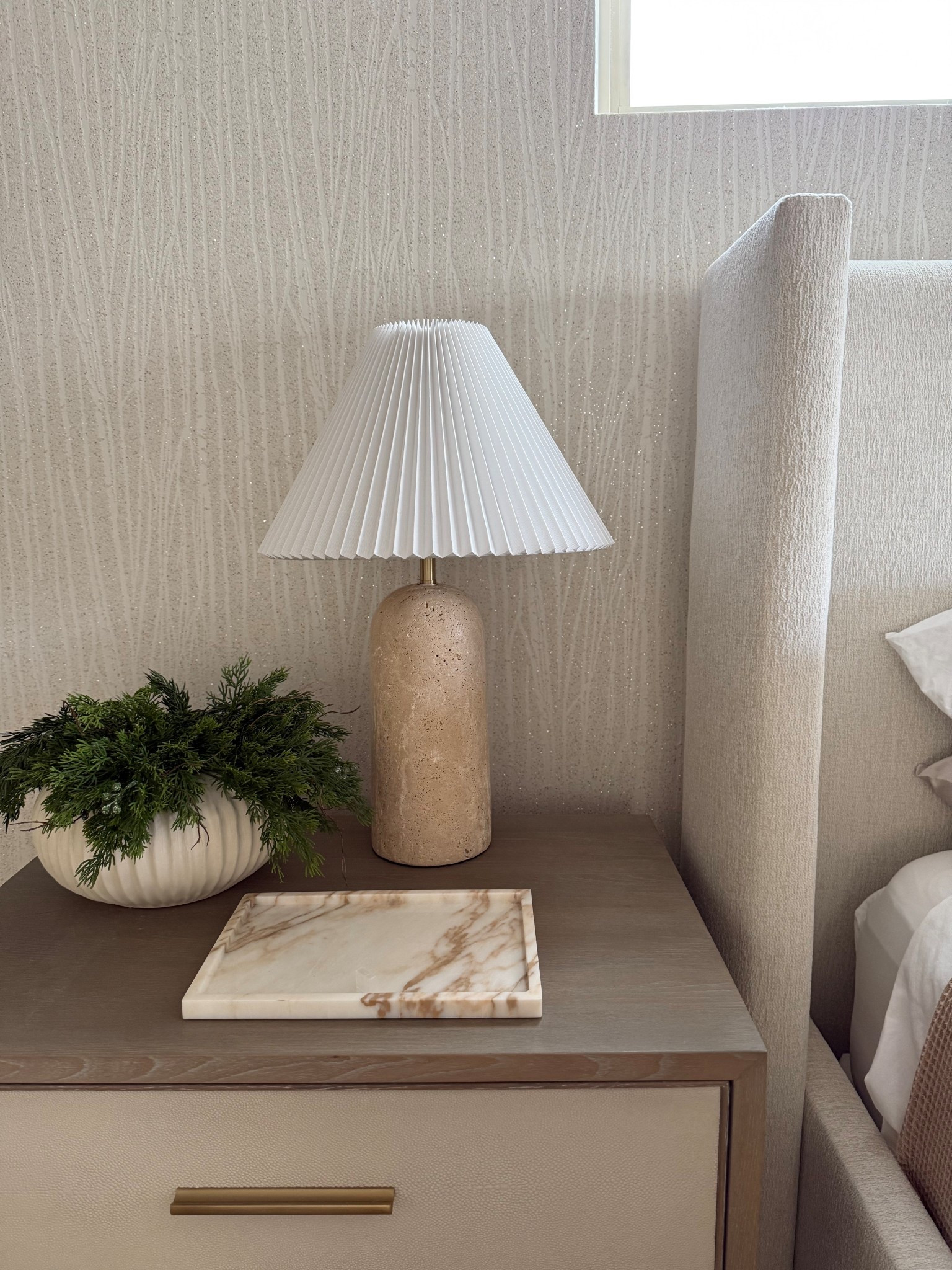 Elevate your side table or nightstand with this real stone lamp. 

Bedroom decor. Lighting. Lamp. Travertine. Neutral decor. 


#LTKOver40 #LTKHome #LTKselfcare