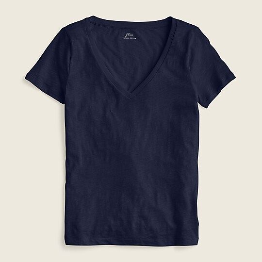 J.Crew: Vintage Cotton V-neck T-shirt For Women | J.Crew US