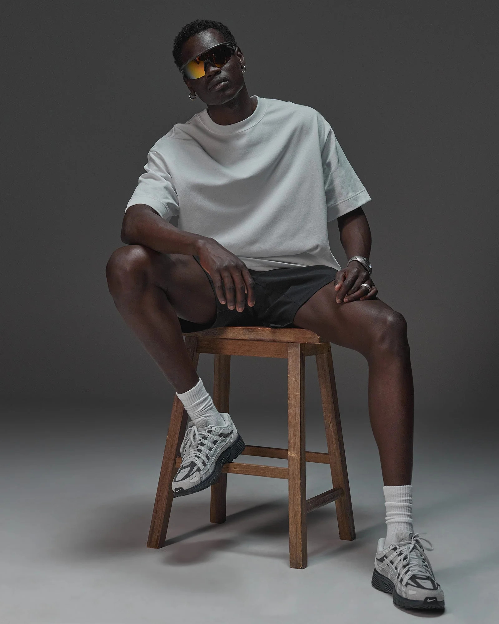 AfterDark ZeroCrease Oversized Tee - White | LSKD | LSKD