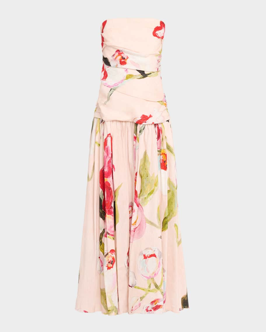 Nershall Strapless Drop-Waist Maxi Dress | Neiman Marcus