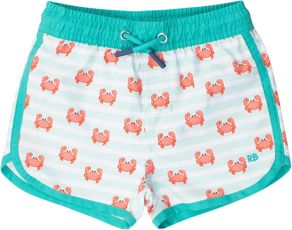 RUGGEDBUTTS Boys UPF50+ Sun Protection Dolphin Hem Swim Trunks | Amazon (US)
