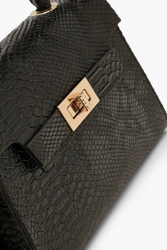 Snake Small Tote Bag | Boohoo.com (US & CA)