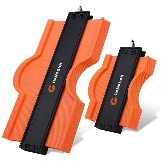 Contour Gauge with Lock|10+5 Inch Construction Rulers Measure Tool for Corners and Contoured, Han... | Amazon (US)