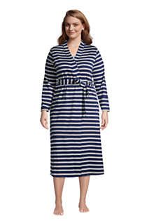 Women's Plus Size Supima Cotton Long Robe | Lands' End (US)