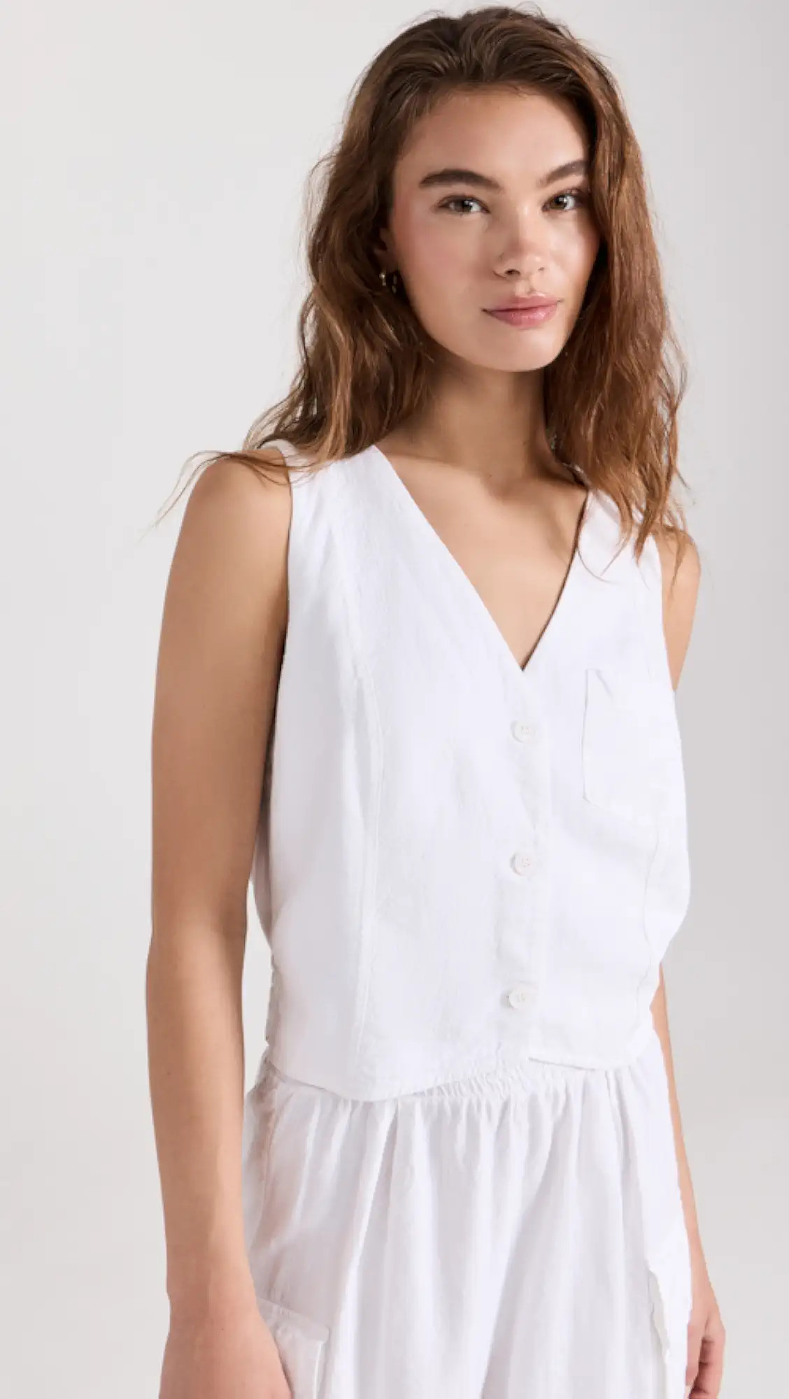 Linen Pocket Vest | Shopbop
