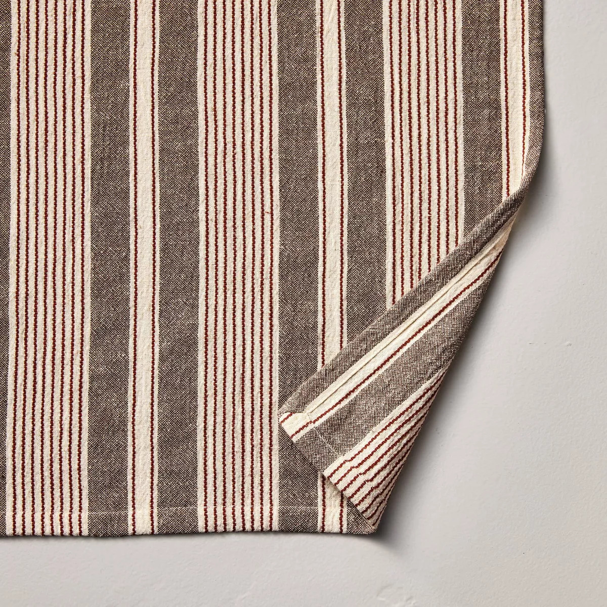 84"x60" Tablecloth Toffee Stripe - Hearth & Hand™ with Magnolia | Target