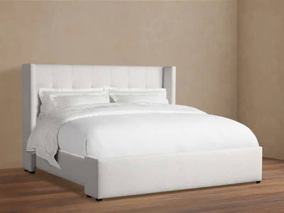 Wyller Box-Tufted Bed with Low Footboard , King | Arhaus | Arhaus
