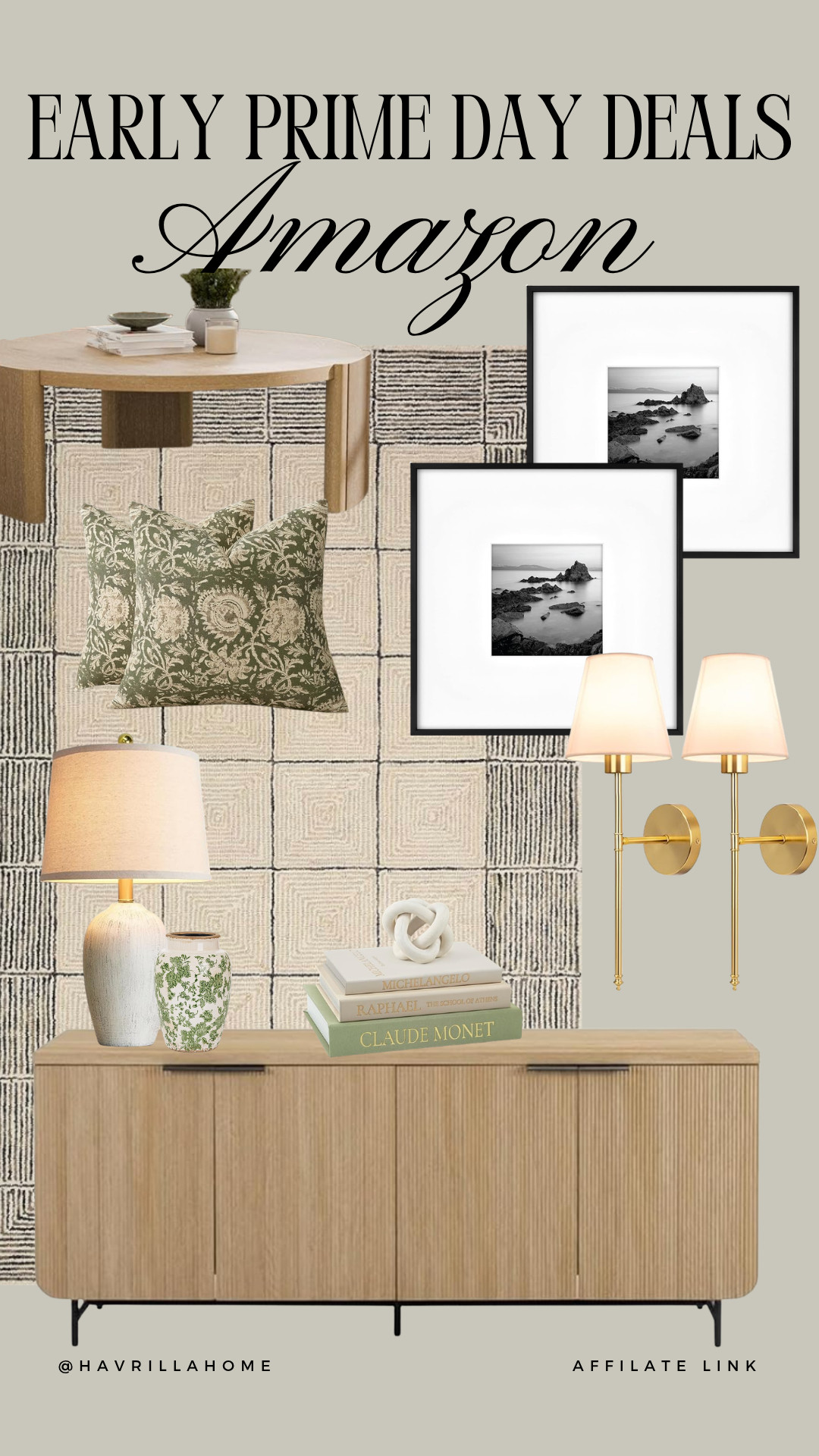 Early Prime Day Home Decor Deals
home decor finds, Amazon home decor, Prime Day home deals, sideboard styling, buffet cabinet, framed wall art, accent pillows, table lamps, brass sconces, neutral home decor, modern traditional style, living room decor, entryway decor, designer inspired decor, affordable home finds, Amazon favorites, home styling ideas, wall decor inspiration, cozy home aesthetic, curated home decor

#LTKHome #LTKSaleAlert