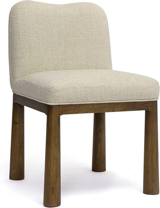 Tov Furniture Tiara Cream Performance Basketweave Fabric Dining Chair | Amazon (US)